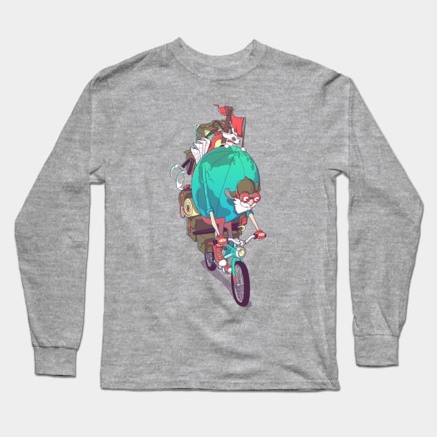 Mr. Traveler Long Sleeve T-Shirt by vo_maria